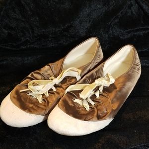 Bamboo Ballet Style Laceup Flats